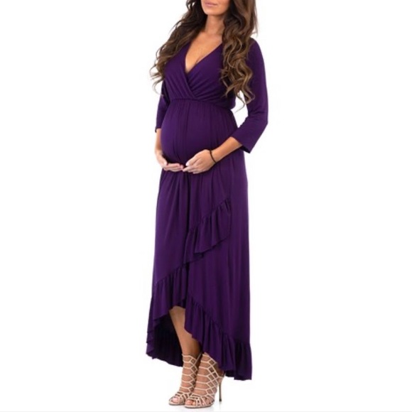 Bee Uniq Dresses & Skirts - 💜 Eggplant Purple High Low Dress 👗